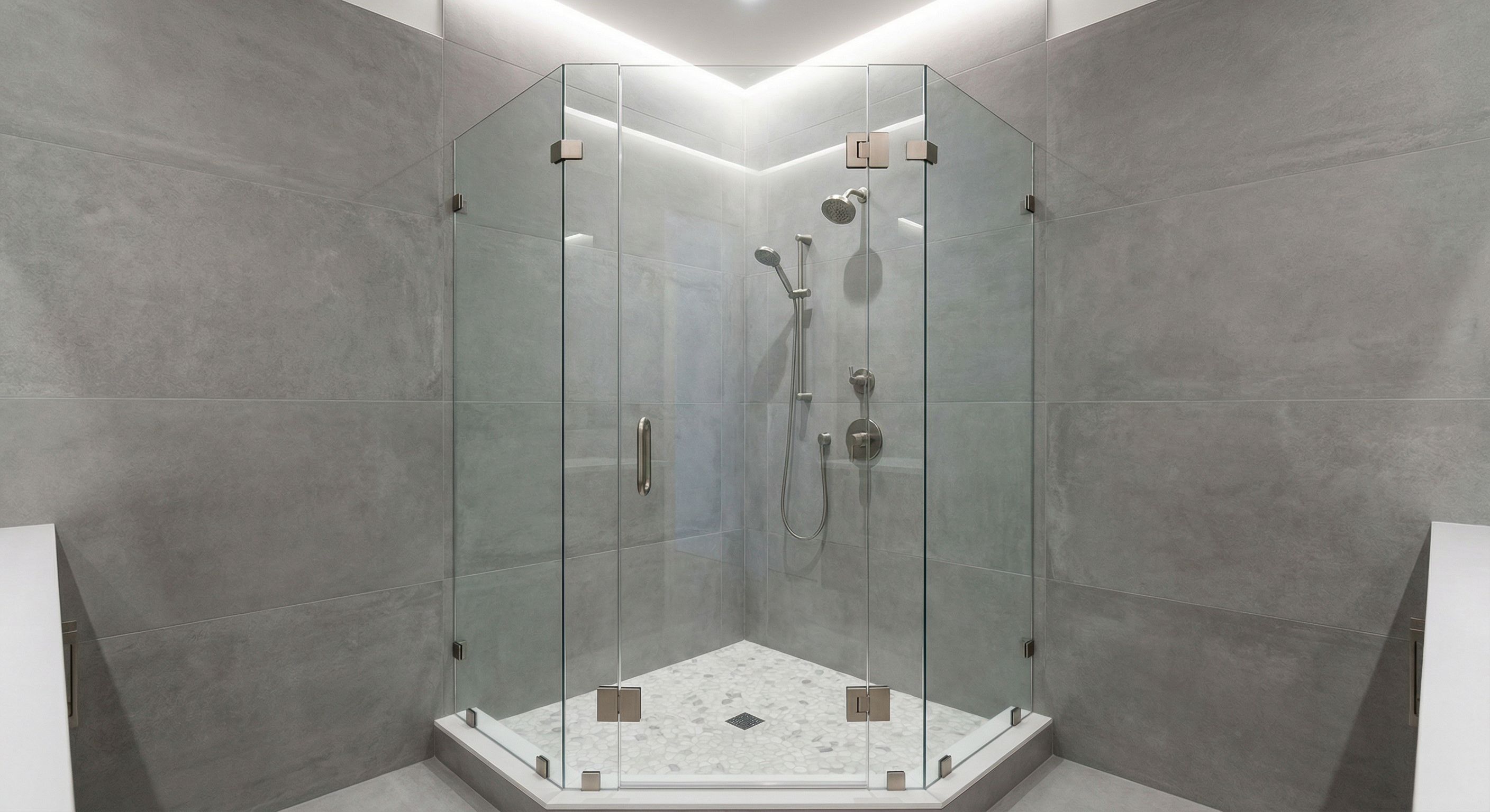 Elegant Corner Shower